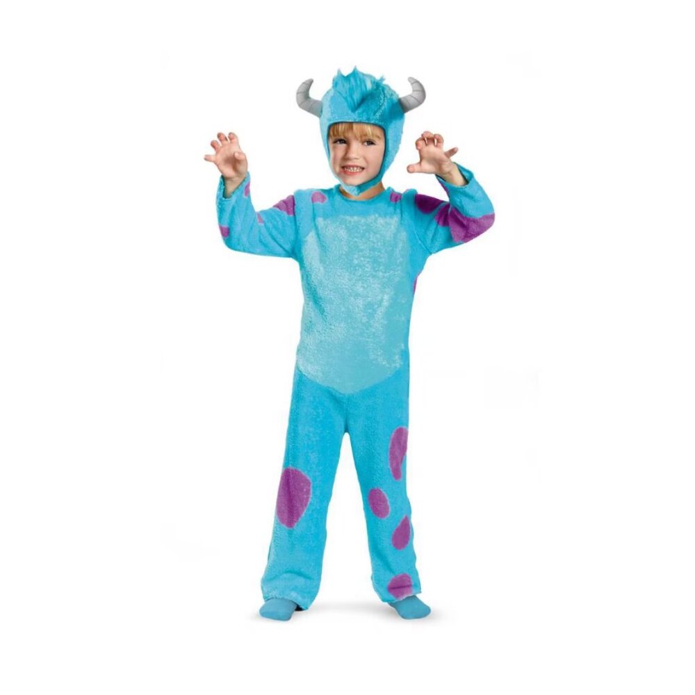 Sulley Halloween Costume Jumpsuit 4/6 Disney Monster University Toddler Unisex